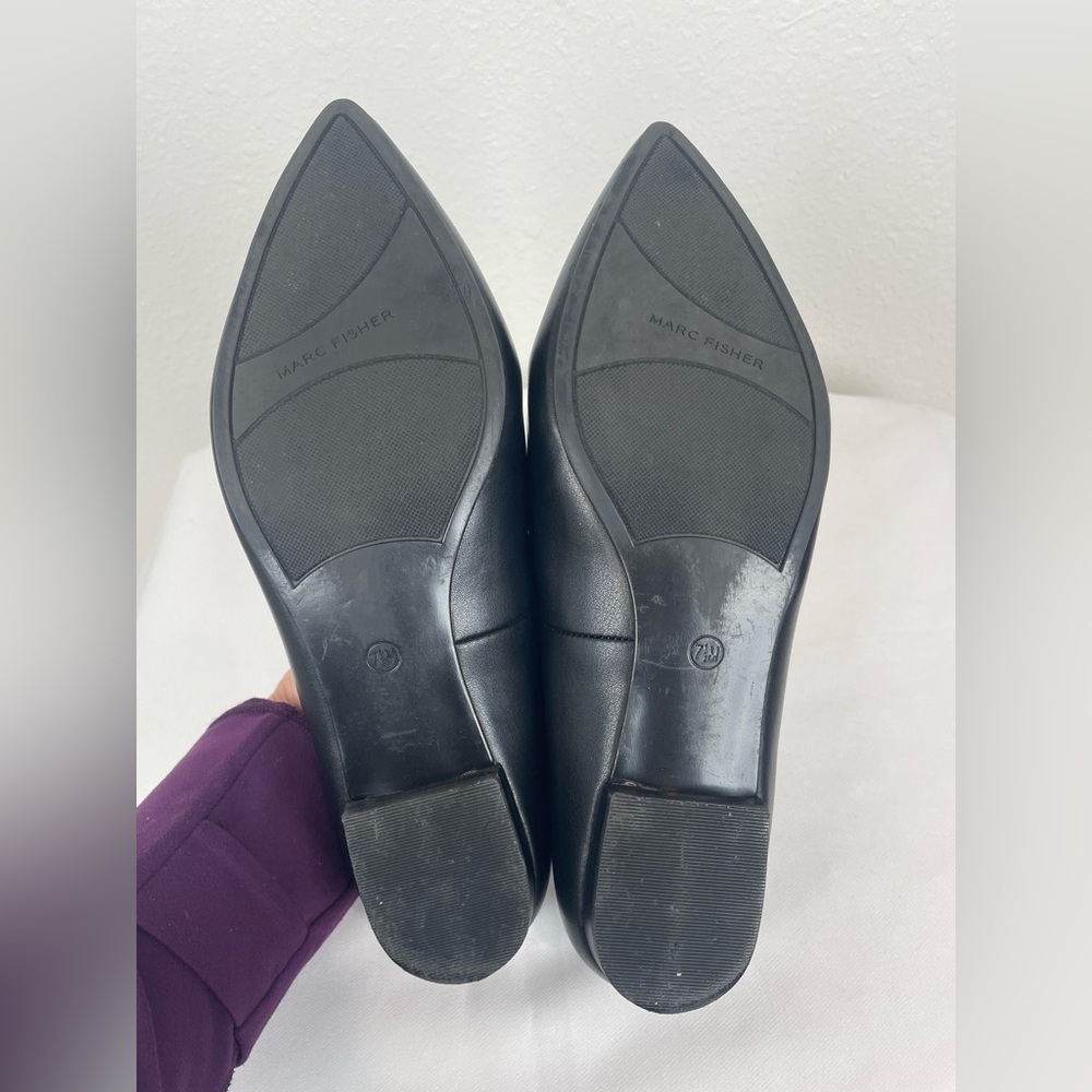 Marc Fisher Lalita Black flats Size 7.6 - Picture 6 of 7